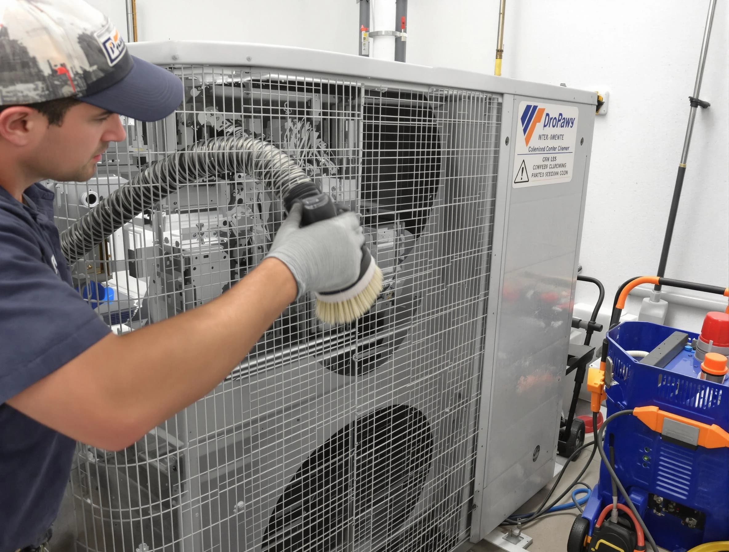 Spanish Fork Air Duct Cleaning specialist performing precision AC coil cleaning for improved system performance in Spanish Fork