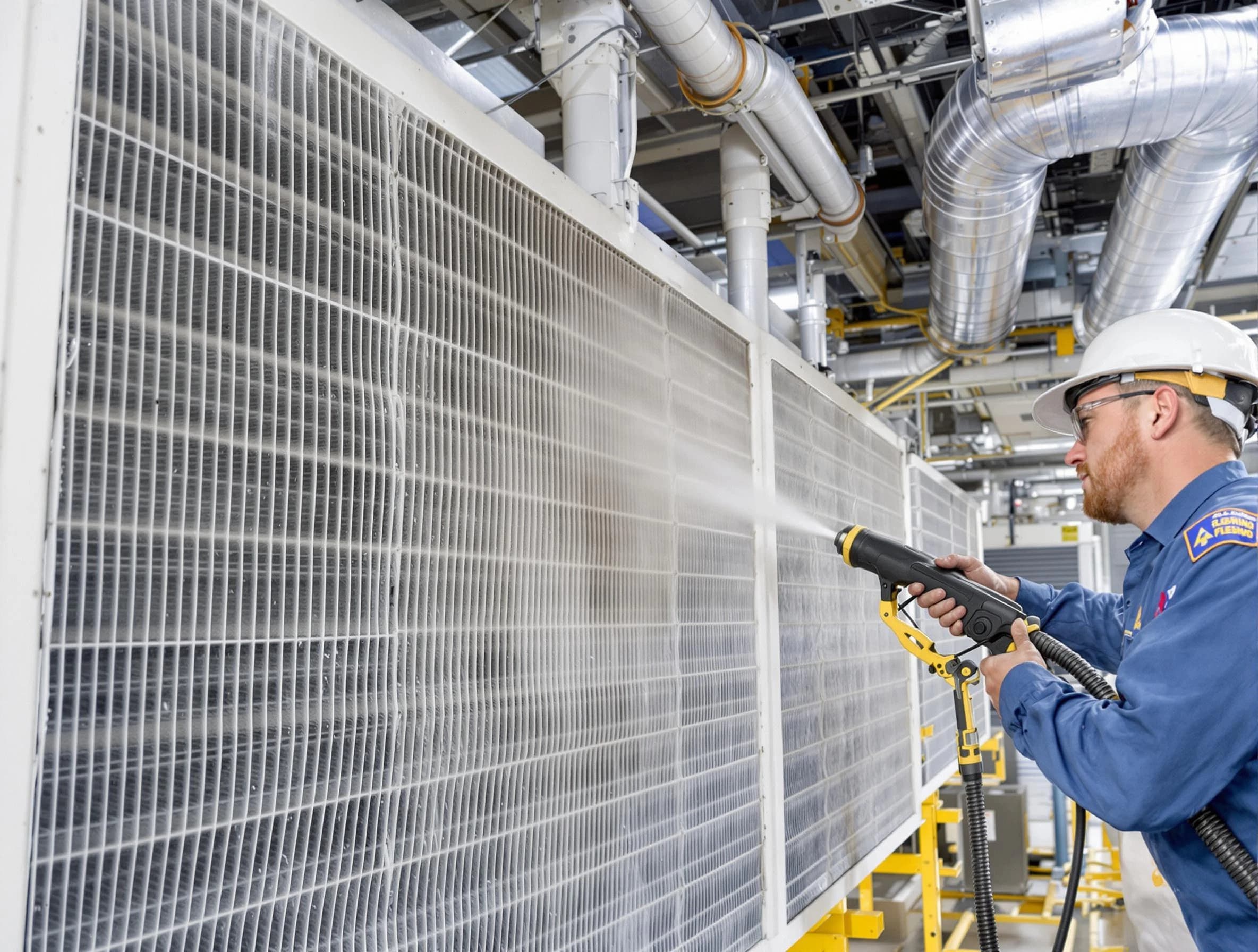 Professional commercial coil cleaning by Spanish Fork Air Duct Cleaning in Spanish Fork