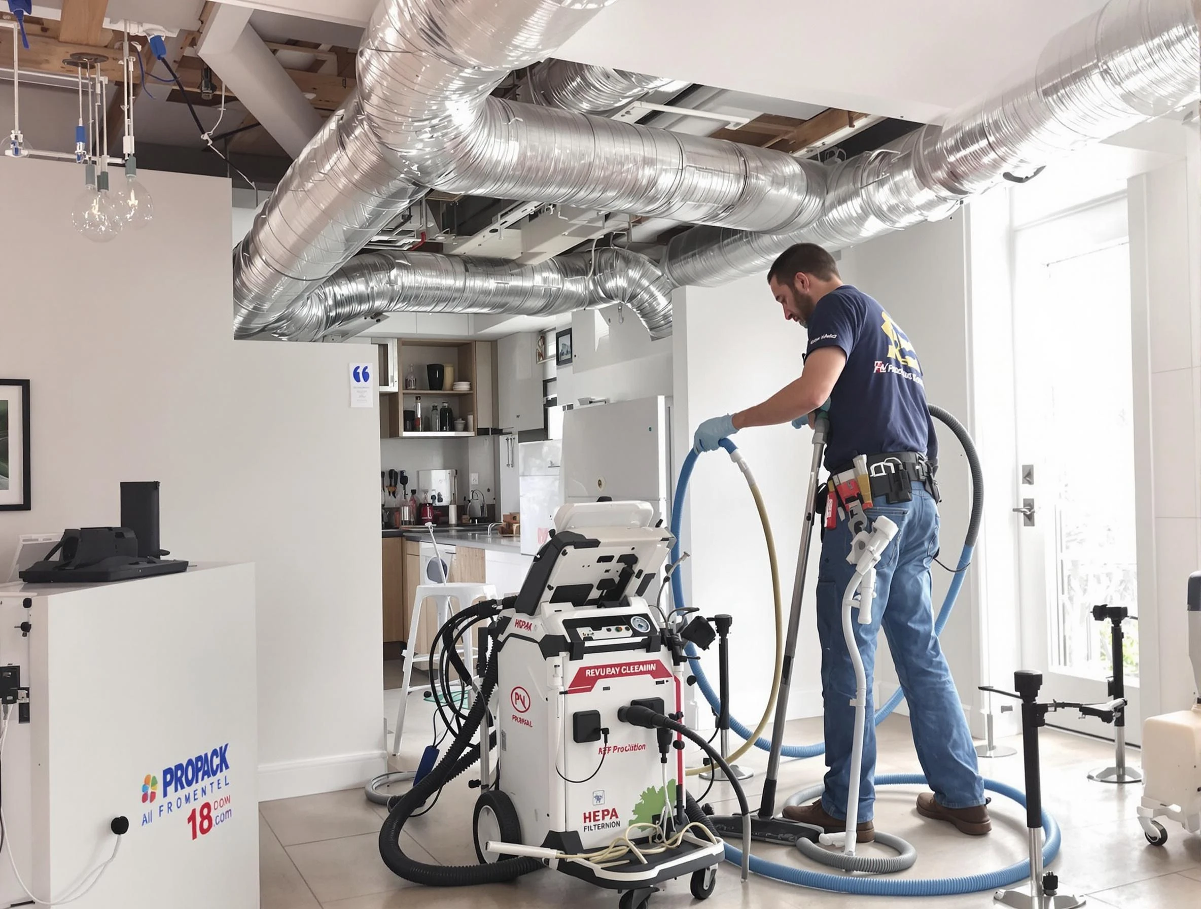 Spanish Fork Air Duct Cleaning technician performing advanced pure duct cleaning with specialized equipment in Spanish Fork